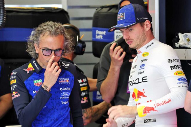 ローレン・メキース代表＆マックス・フェルスタッペン（レッドブル）