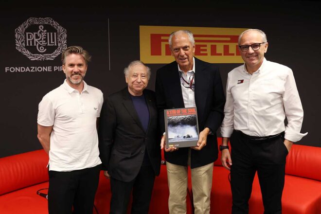 F1にタイヤを供給するピレリが選手権通算500戦目を迎える。歴史を振り返る記念本を出版