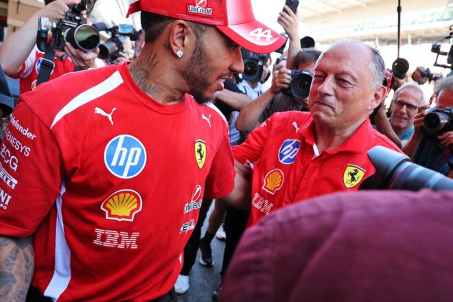 ルイス・ハミルトン＆フレデリック・バスール代表（フェラーリ）