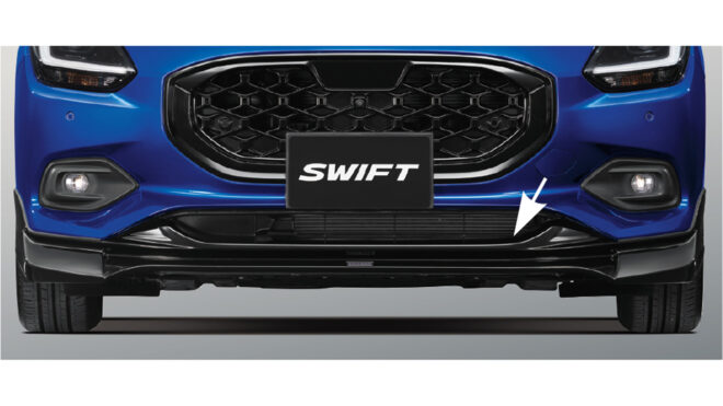 スズキからスイフト用ボディキットが登場。3つのパーツでスポーティーかつ軽快な印象を際立たせる