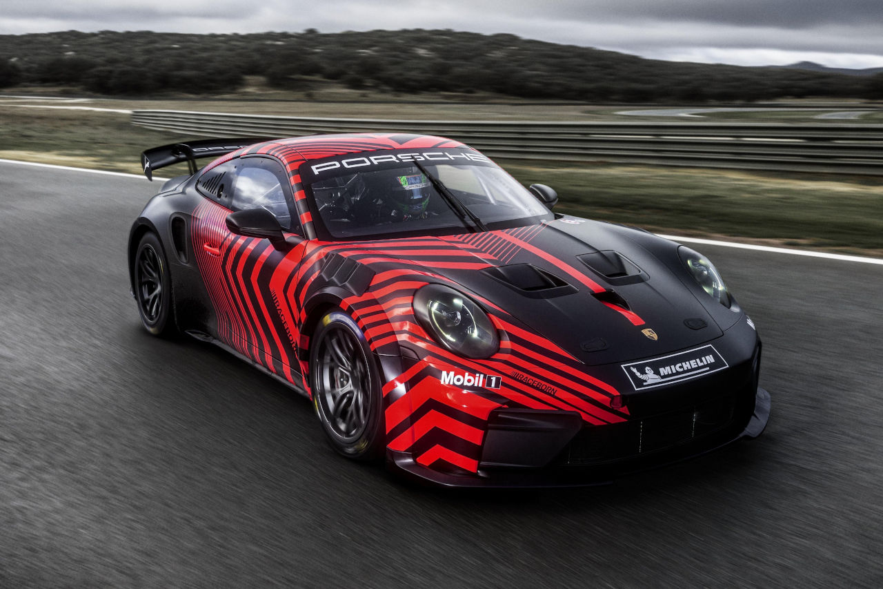 ポルシェが新型GT4マシン『911 GT4 R』を発表。718ケイマンの後継機として2027年デビュー予定