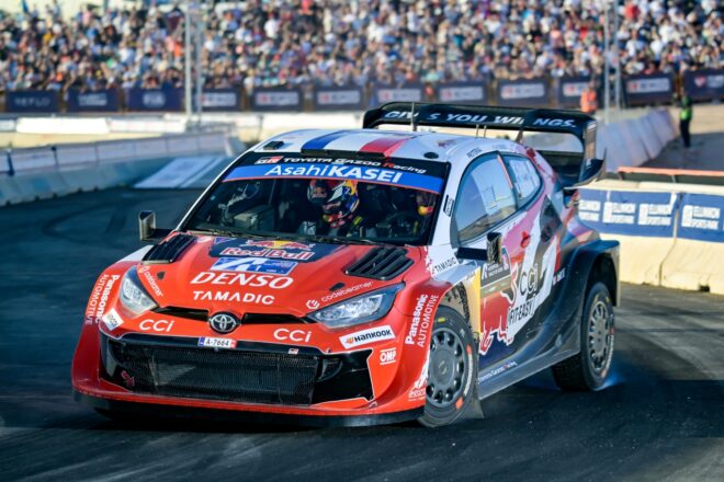 オジエが1秒差で全員を圧倒しSS1制覇。勝田はランキング首位エバンスを上回り2番手発進【デイ1レポート】