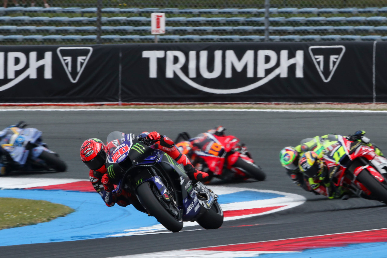 Q1首位のクアルタラロ、入賞には一歩及ばず「グリップがあれば予選のような走りができる」／第10戦オランダGP