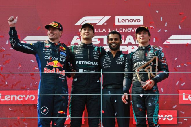 2026年F1第8戦オーストリアGP　表彰式