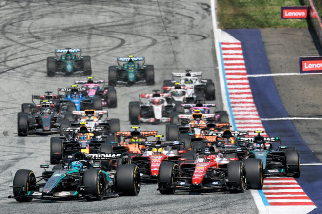 2026年F1第8戦オーストリアGP決勝スタートシーン