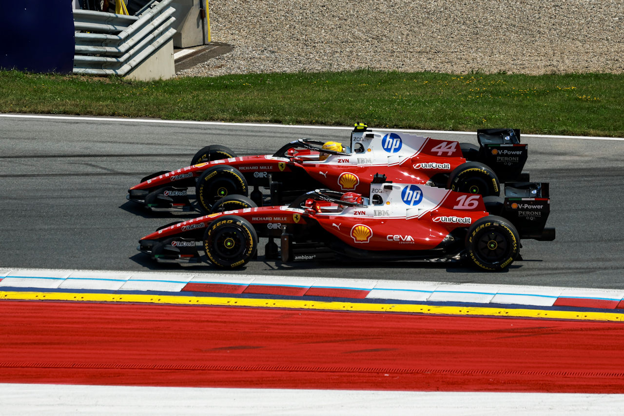 ルイス・ハミルトンとシャルル・ルクレール（フェラーリ）