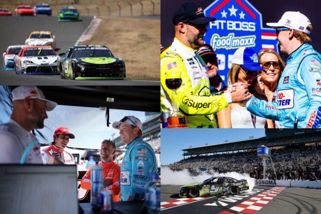 猛追のチェイス・ブリスコを抑え切り、マイスター“SVG”が最小僅差のロードコース通算8勝目／NASCAR第18戦