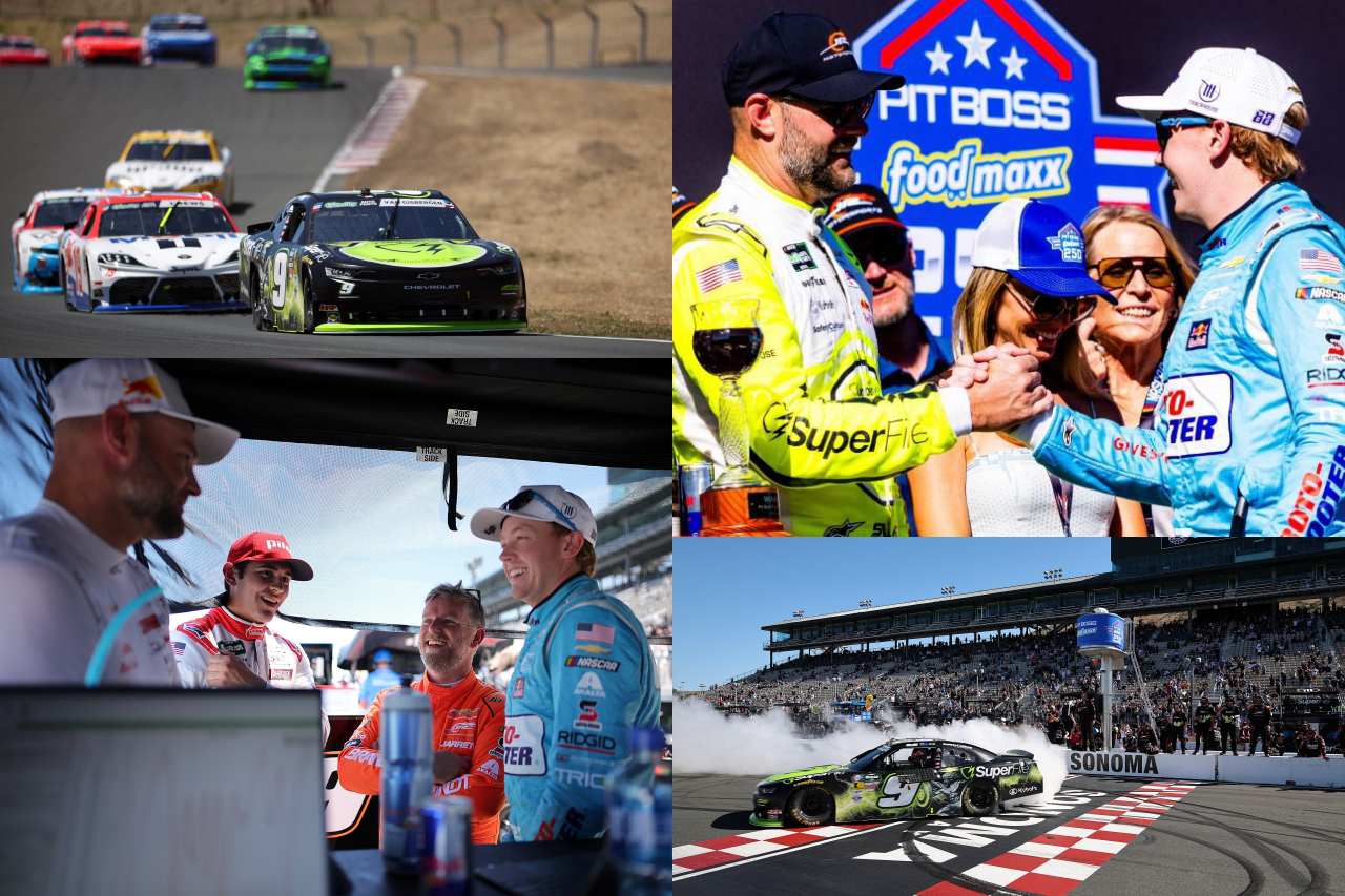 猛追のチェイス・ブリスコを抑え切り、マイスター“SVG”が最小僅差のロードコース通算8勝目／NASCAR第18戦