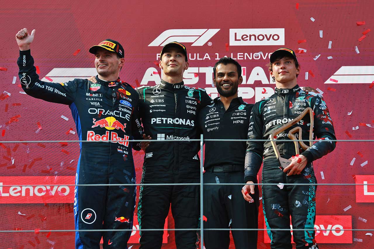 2026年F1第8戦オーストリアGP　表彰式