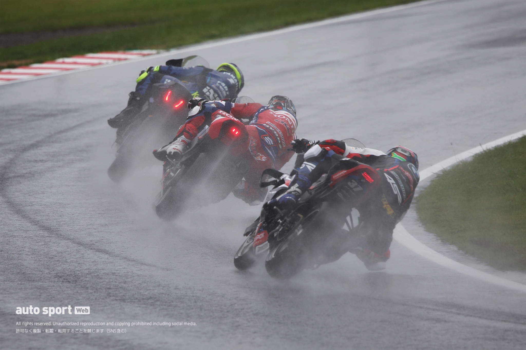 雨の走行の様子／2026鈴鹿8耐 合同テスト 2回目