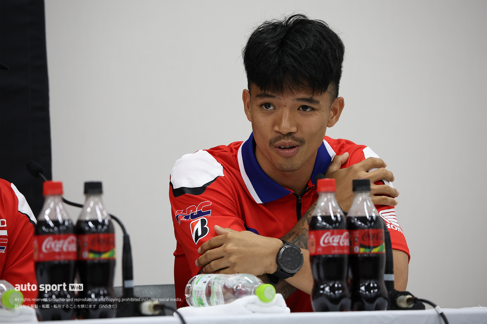 木曜会見に出席したソムキャット・チャントラ（Honda HRC）／2026鈴鹿8耐