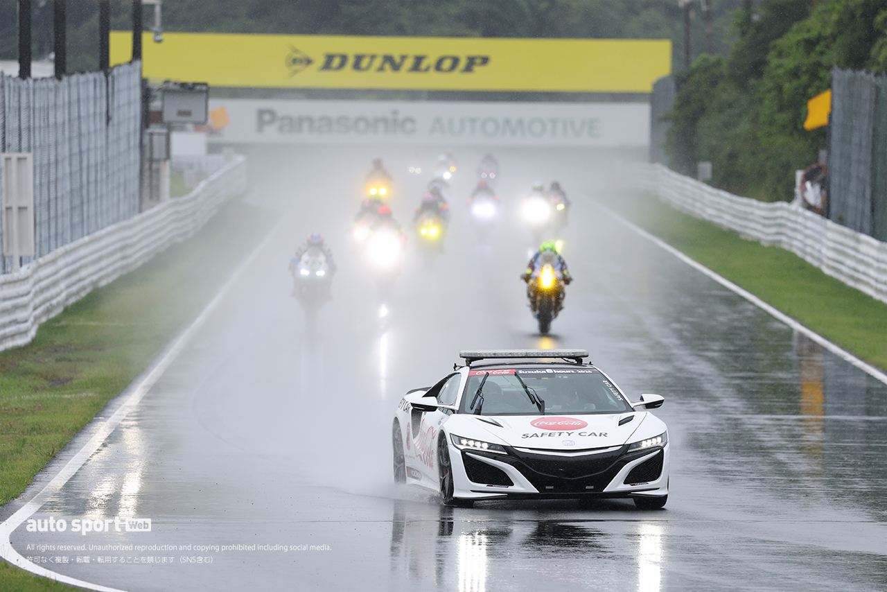 雨の中でのSCランの様子／2026鈴鹿8耐