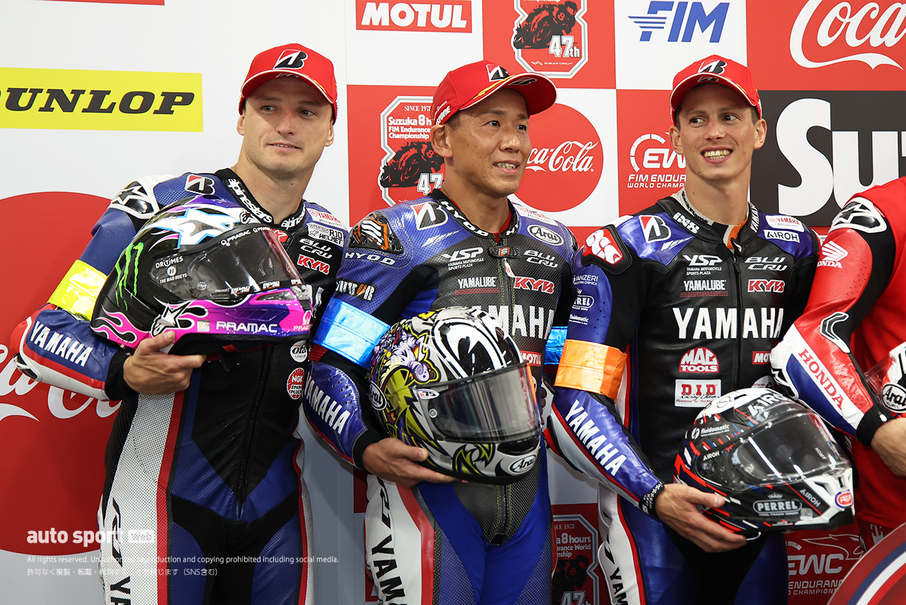 YAMAHA FACTORY RACING TEAM（ジャック・ミラー／中須賀克行／アンドレア・ロカテッリ）／2026鈴鹿8耐 決勝トップ3会見