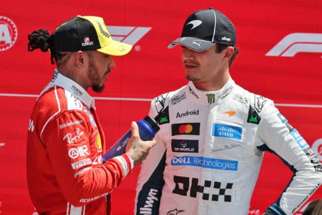 ルイス・ハミルトン（フェラーリ）＆ランド・ノリス（マクラーレン）