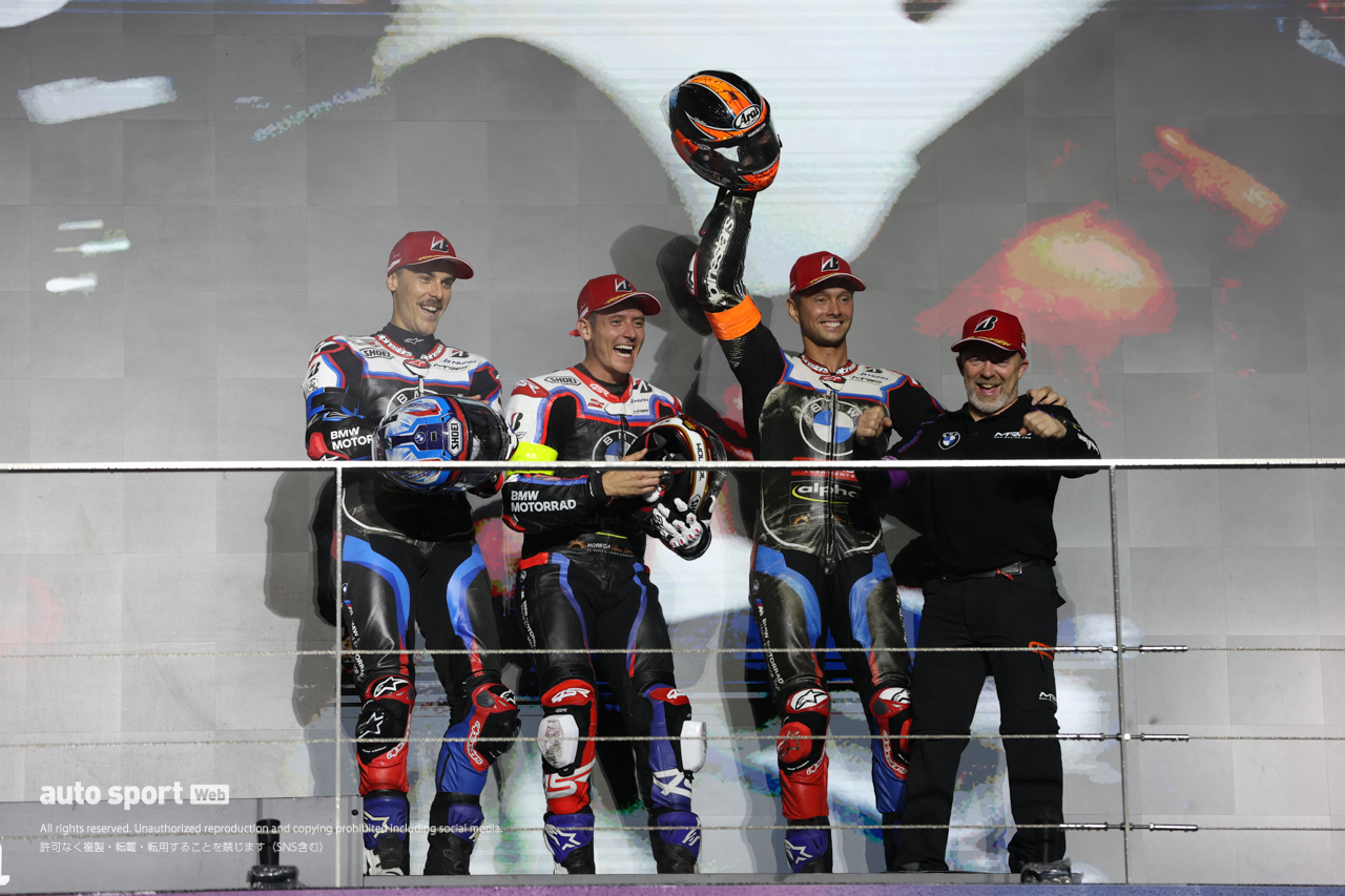 3位獲得のBMW MOTORRAD。「ダブルスティントはとても楽しめた」とファンデルマーク／鈴鹿8耐