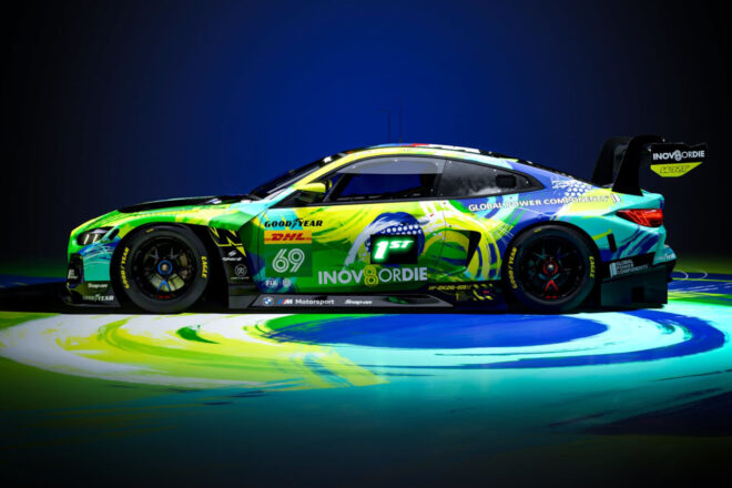 チームWRTの69号車BMW M4 GT3エボ、第4戦はブラジルがテーマに。毎戦異なる特別カラーを採用