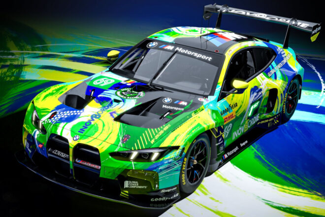 チームWRTの69号車BMW M4 GT3エボ、第4戦はブラジルがテーマに。毎戦異なる特別カラーを採用