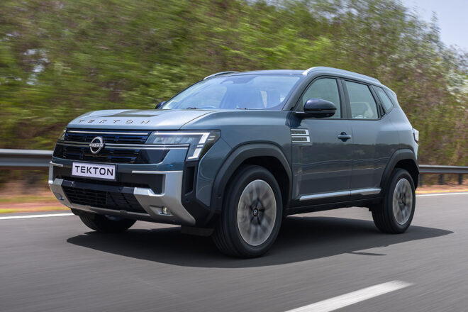 ニッサンの新型SUV『テクトン』がインドで正式発表。力強い存在感と上質な居住空間を備える