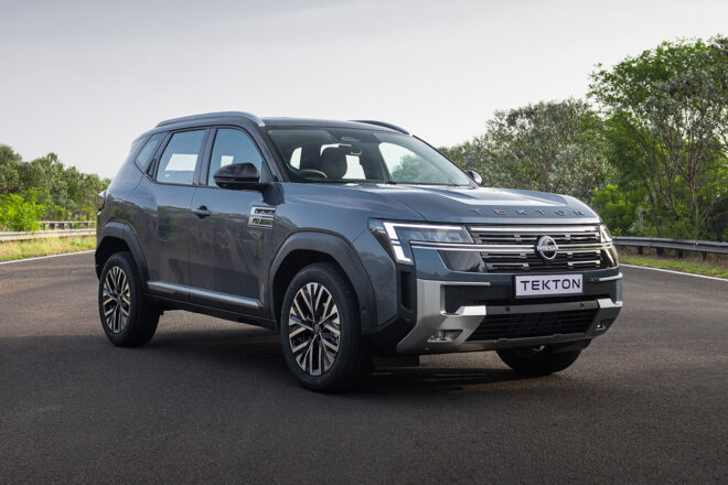 ニッサンの新型SUV『テクトン』がインドで正式発表。力強い存在感と上質な居住空間を備える