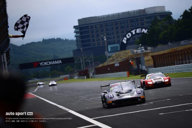 GTワールドチャレンジ・アジア第3ラウンドレース1はハーモニー・レーシングのフェラーリが優勝。LMコルサが総合2位に