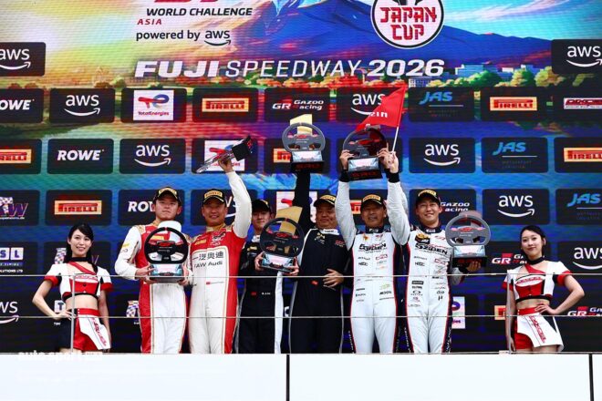 GTワールドチャレンジ・アジア第3ラウンドレース1はハーモニー・レーシングのフェラーリが優勝。LMコルサが総合2位に