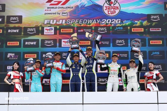 GTワールドチャレンジ・アジア第3ラウンドレース1はハーモニー・レーシングのフェラーリが優勝。LMコルサが総合2位に