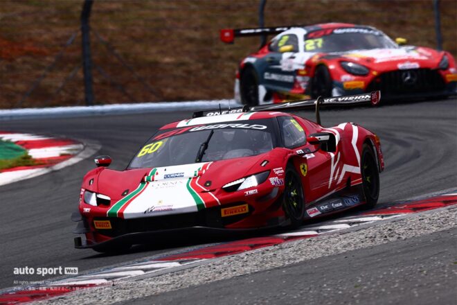 GTワールドチャレンジ・アジア第3ラウンドレース1はハーモニー・レーシングのフェラーリが優勝。LMコルサが総合2位に