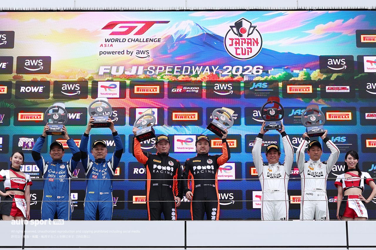SROジャパンカップ第2ラウンド富士のレース1は植松忠雄／山下健太組マクラーレンが制す