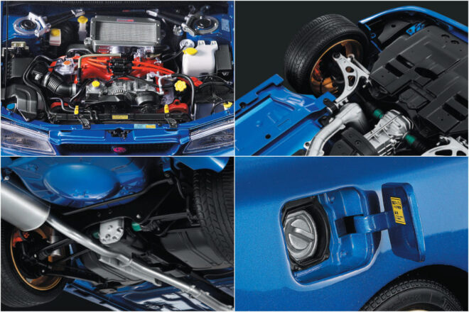 伝説の『インプレッサ22B』を組み立てる分冊百貨が8月創刊。スバル／STIが協力、ギミック満載の大型スケールで再現