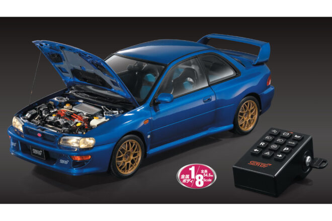 伝説の『インプレッサ22B』を組み立てる分冊百貨が8月創刊。スバル／STIが協力、ギミック満載の大型スケールで再現