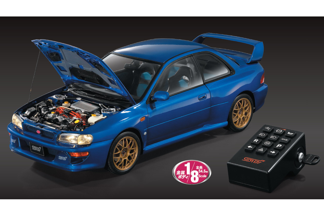 伝説の『インプレッサ22B』を組み立てる分冊百貨が8月創刊。スバル／STIが協力、ギミック満載の大型スケールで再現