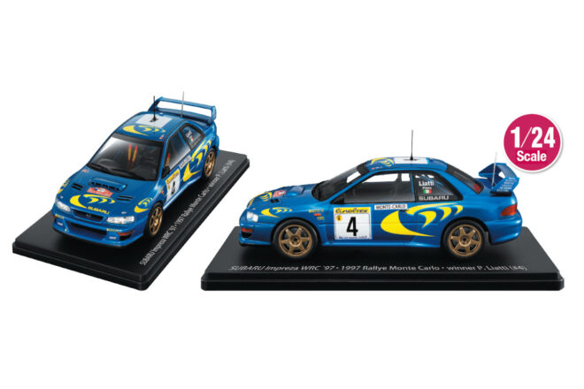 伝説の『インプレッサ22B』を組み立てる分冊百貨が8月創刊。スバル／STIが協力、ギミック満載の大型スケールで再現