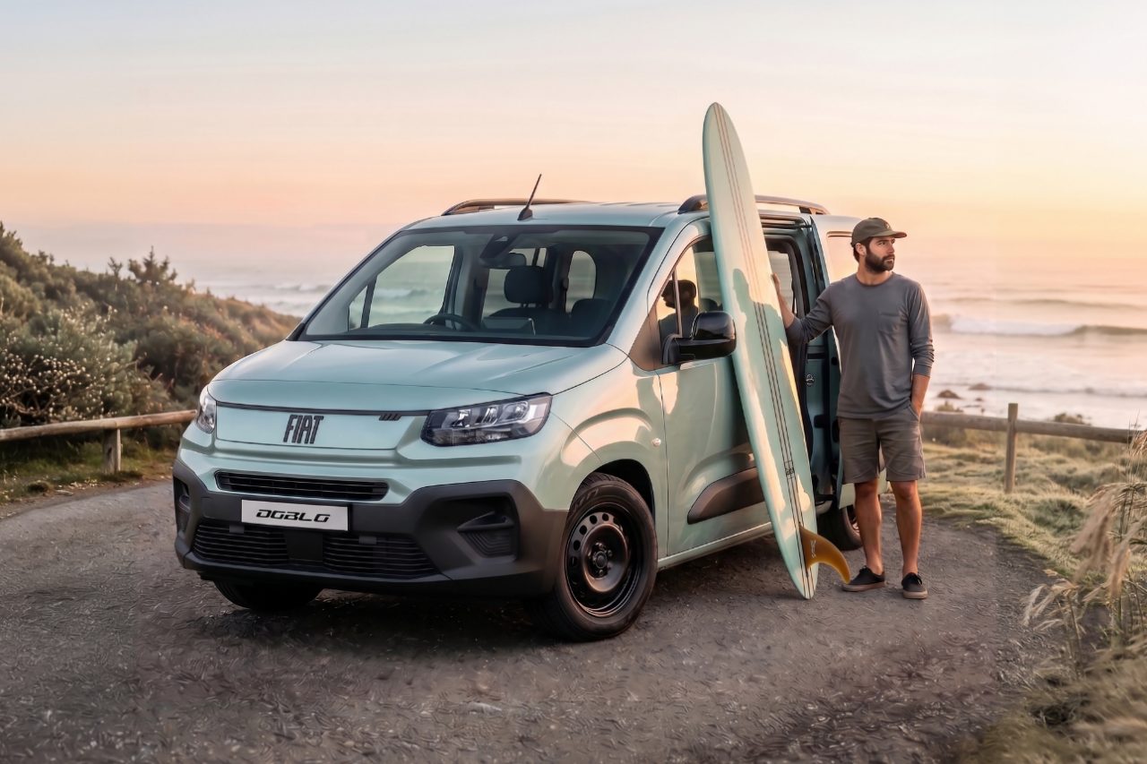 フィアット、主力MPV『ドブロ』の限定車第2弾。ミントを意味する“Menta”を標準＆ロング5名乗車版に設定