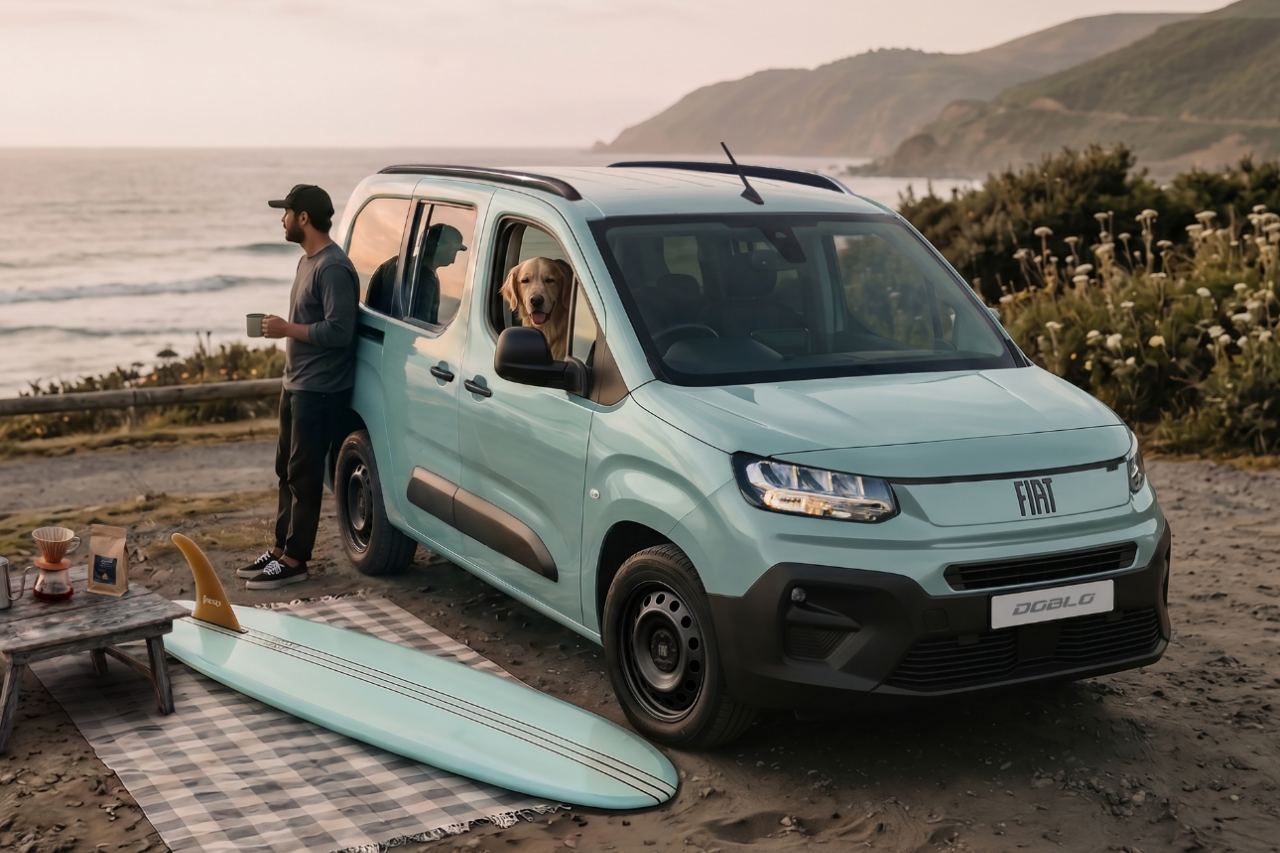 フィアット、主力MPV『ドブロ』の限定車第2弾。ミントを意味する“Menta”を標準＆ロング5名乗車版に設定