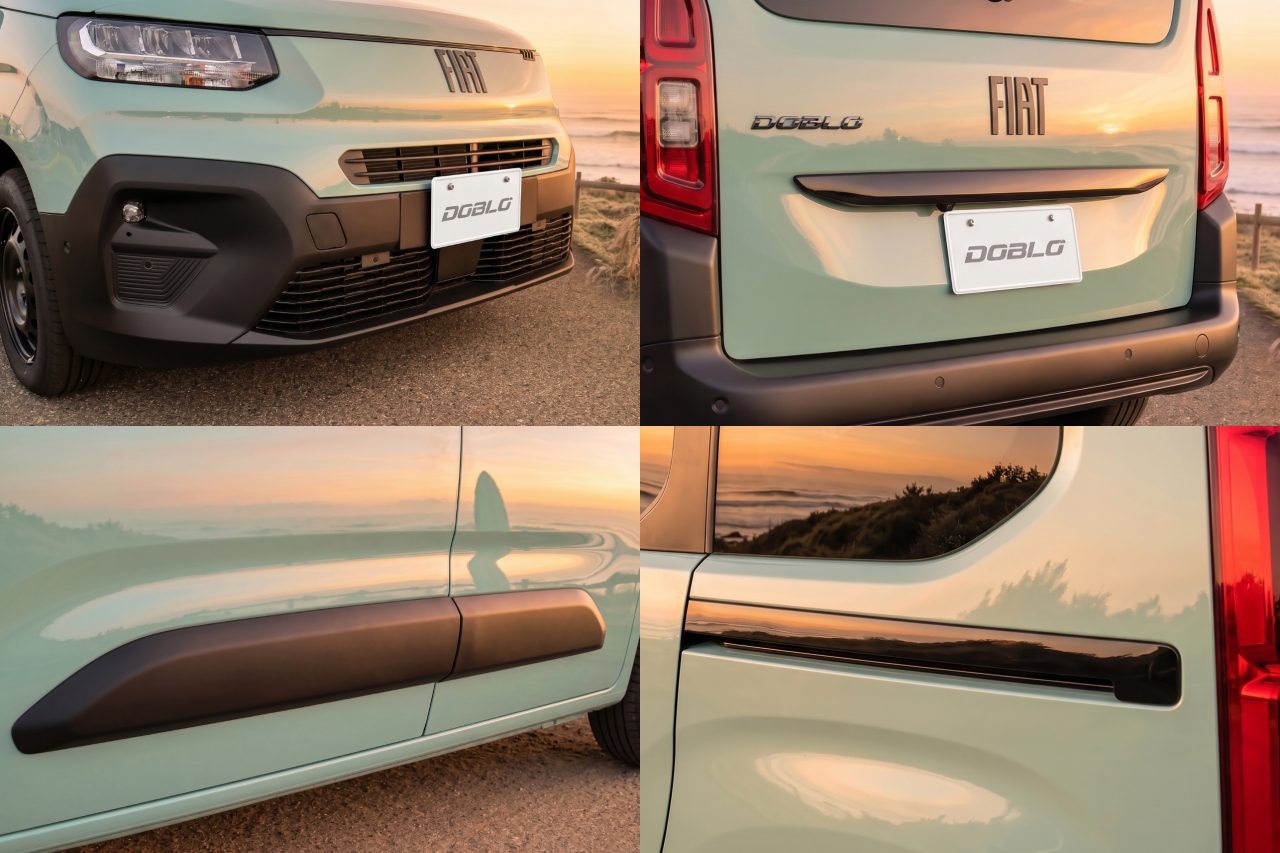 フィアット、主力MPV『ドブロ』の限定車第2弾。ミントを意味する“Menta”を標準＆ロング5名乗車版に設定