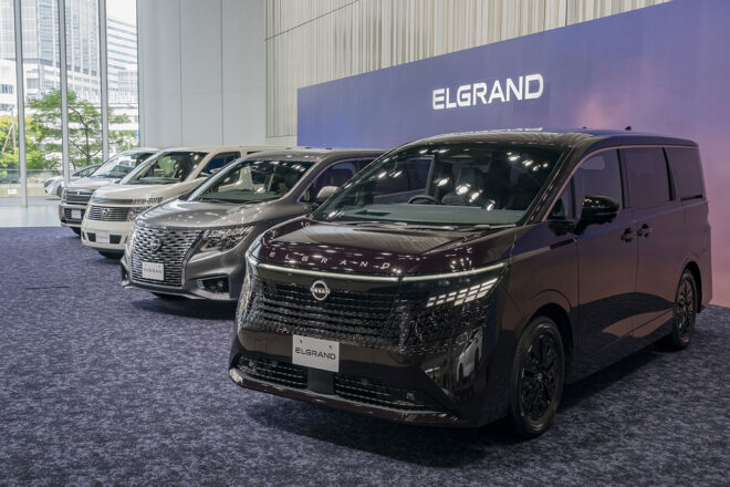 ニッサン、新型『エルグランド』を発売開始。第3世代e-POWERと進化版e-4ORCEを搭載、価格は689万円から