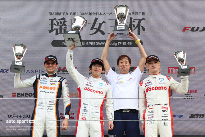 2026スーパーフォーミュラ第7戦富士　表彰式