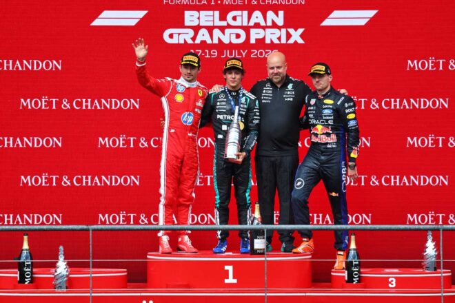 2026年F1第10戦ベルギーGP　表彰式