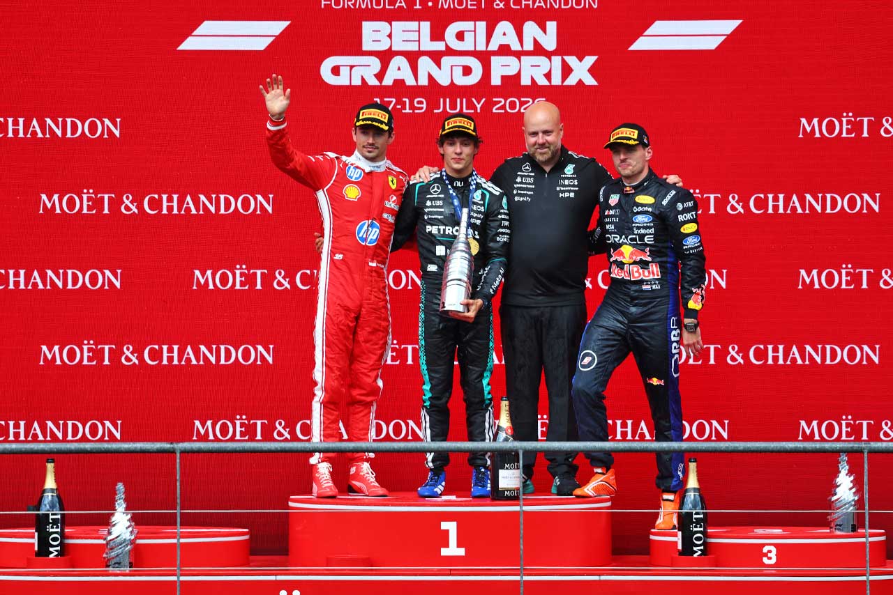 2026年F1第10戦ベルギーGP 表彰式