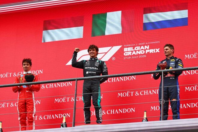 2026年F1第10戦ベルギーGP　表彰式