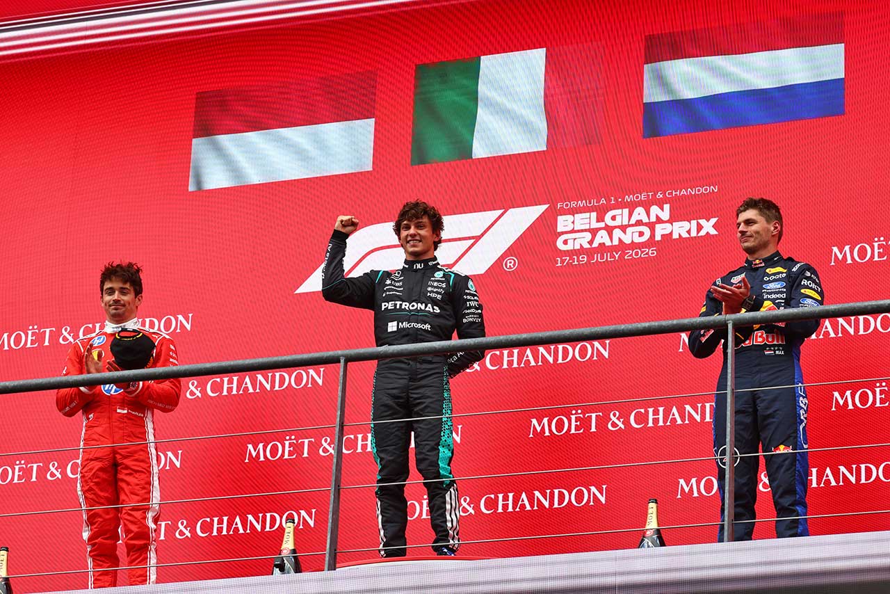 2026年F1第10戦ベルギーGP 表彰式