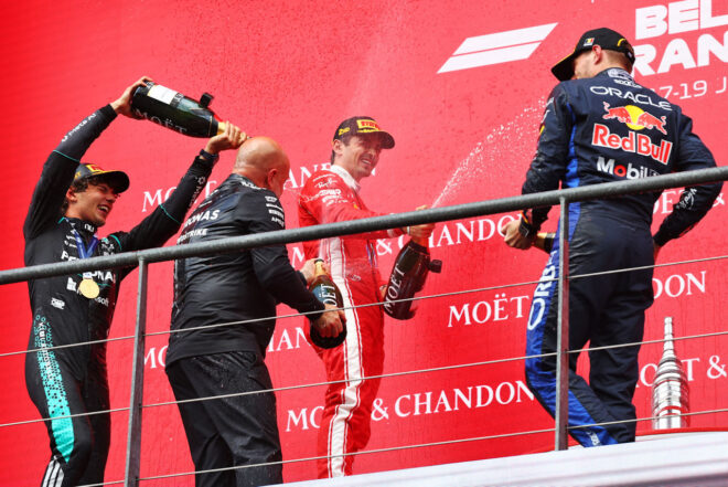 2026年F1第10戦ベルギーGP表彰式