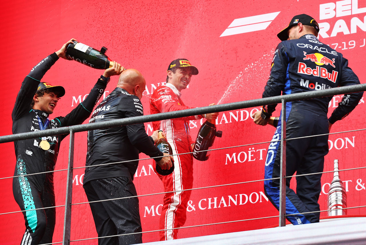 2026年F1第10戦ベルギーGP表彰式