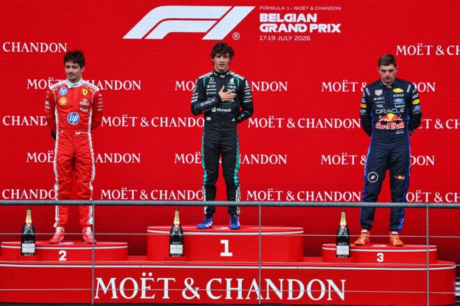 2026年F1第10戦ベルギーGP　表彰式