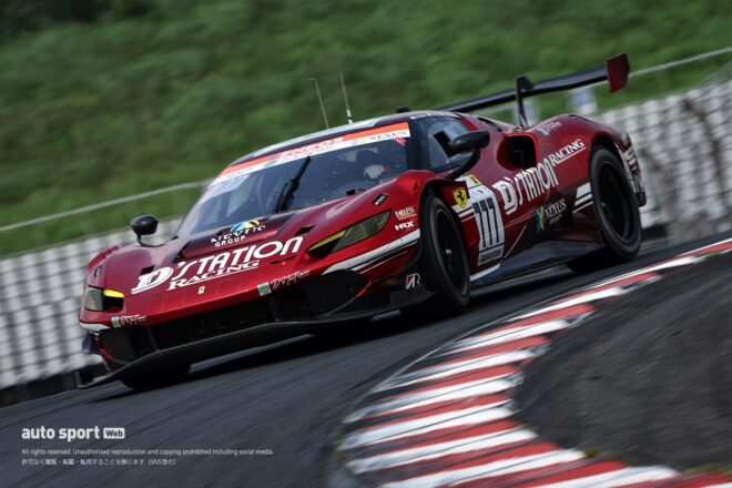 暑さのなかD’station Ferrari 296 GT3がスーパー耐久第5戦オートポリスで今季初の総合ポールを獲得
