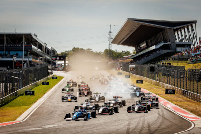 2026年FIA F3第7戦ハンガロリンク／スプリントレースのスタート
