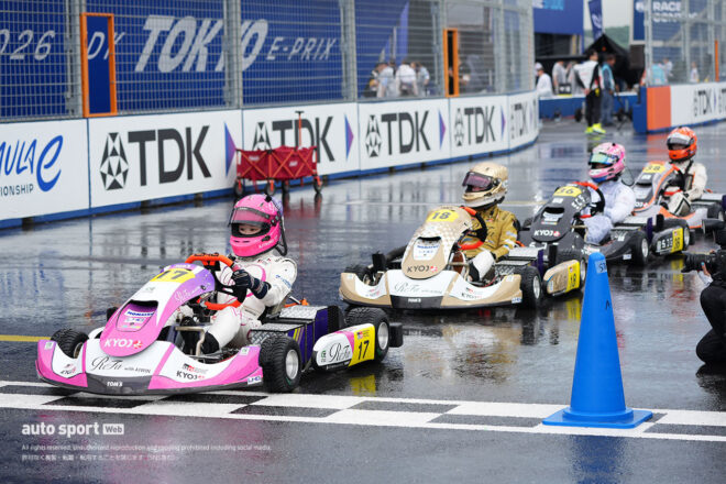 KYOJOドライバーがフォーミュラE東京でタイムアタックバトル。EVカートの速さと市街地コースに驚き