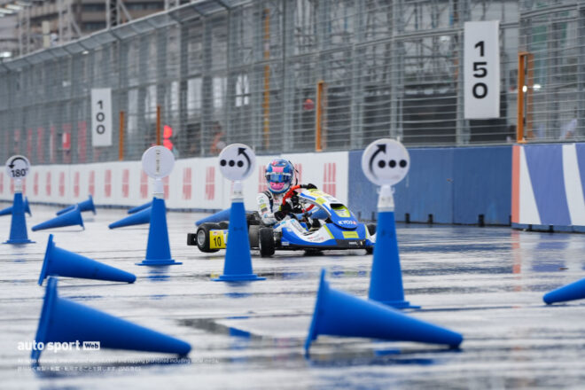 KYOJOドライバーがフォーミュラE東京でタイムアタックバトル。EVカートの速さと市街地コースに驚き