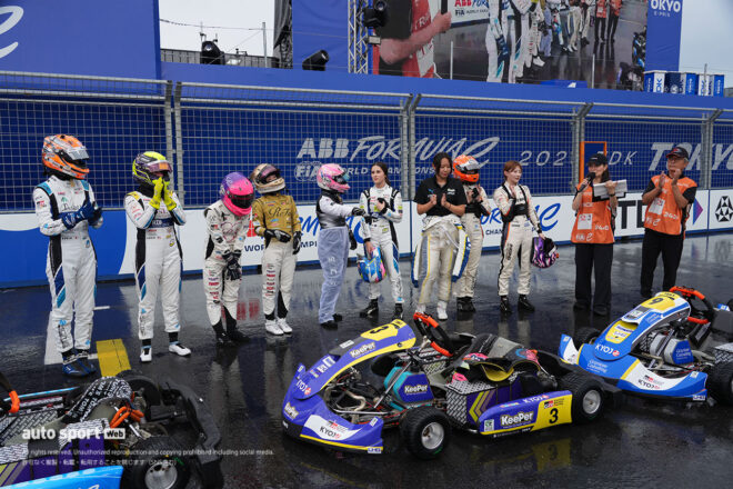 KYOJOドライバーがフォーミュラE東京でタイムアタックバトル。EVカートの速さと市街地コースに驚き