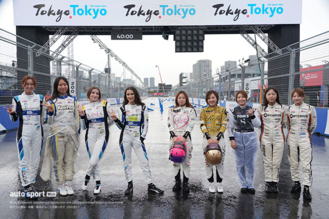 KYOJOドライバーがフォーミュラE東京でタイムアタックバトル。EVカートの速さと市街地コースに驚き